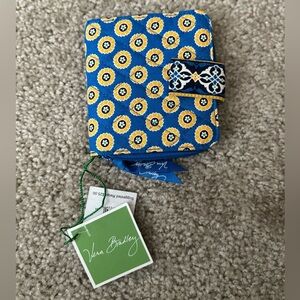 Vera Bradley Mini Zip Wallet Riviera Blue